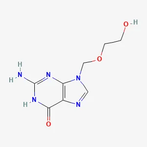 Chemical structure of acyclovir