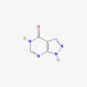 Chemical structure of allopurinol