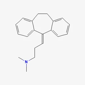 Chemical structure of amitriptyline