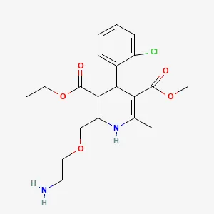 Chemical structure of amlodipine
