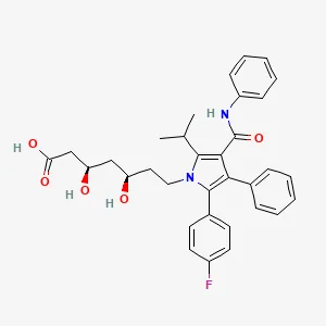 Chemical structure of atorvastatin