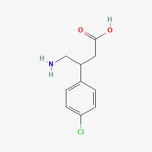 Chemical structure of baclofen