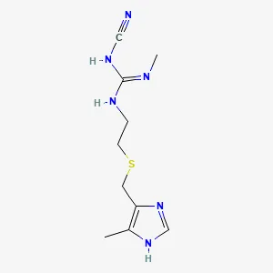 Chemical structure of cimetidine