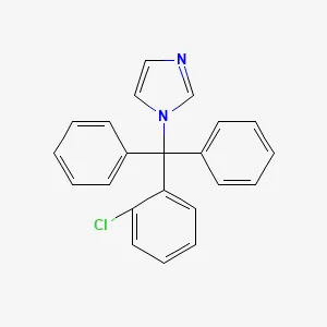 Chemical structure of clotrimazole
