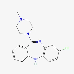 Chemical structure of clozapine