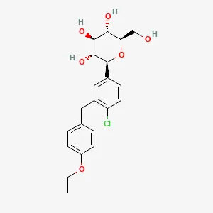 Chemical structure of dapagliflozin