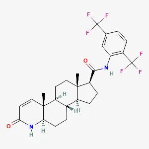 Chemical structure of dutasteride