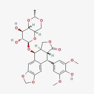 Chemical structure of etoposide