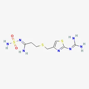 Chemical structure of famotidine