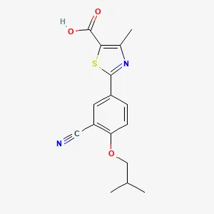 Chemical structure of febuxostat