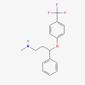 Chemical structure of fluoxetine