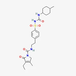 Chemical structure of glimepiride