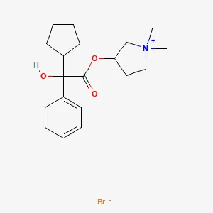 Chemical structure of glycopyrrolate