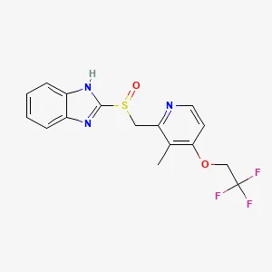 Chemical structure of lansoprazole