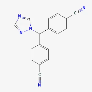 Chemical structure of letrozole