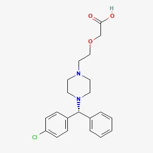 Chemical structure of levocetirizine