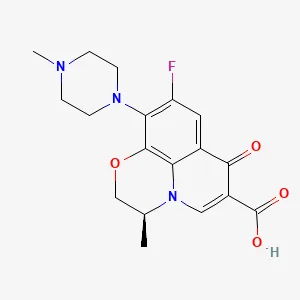 Chemical structure of levofloxacin