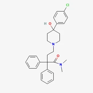 Chemical structure of loperamide