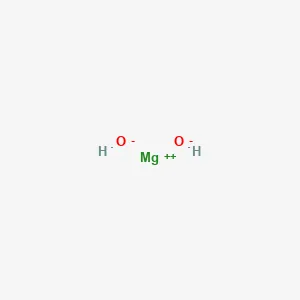 Chemical structure of magnesium hydroxide