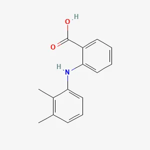 Chemical structure of mefenamic acid