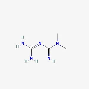Chemical structure of metformin