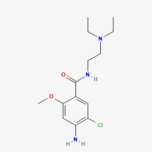 Chemical structure of metoclopramide