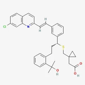 Chemical structure of montelukast