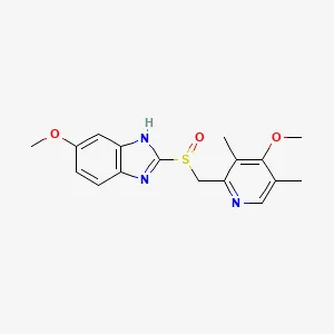 Chemical structure of omeprazole