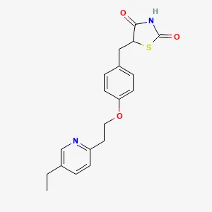 Chemical structure of pioglitazone