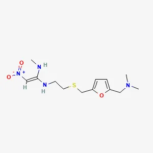 Chemical structure of ranitidine