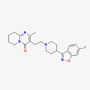 Chemical structure of risperidone