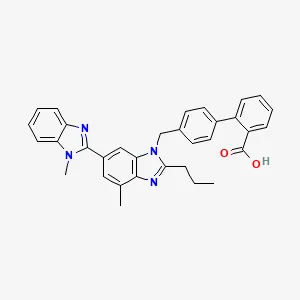Chemical structure of telmisartan