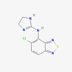 Chemical structure of tizanidine