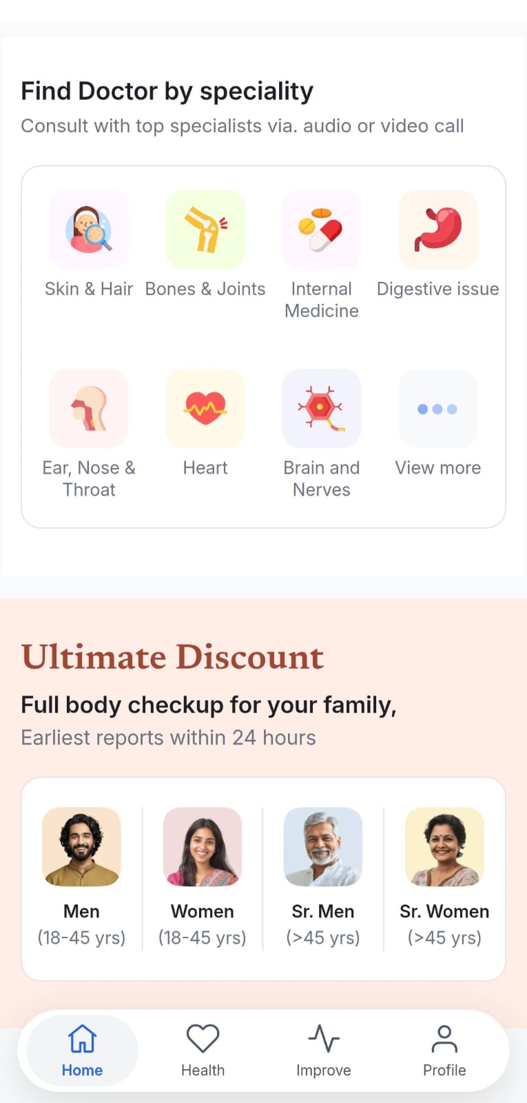 IMCURE App - Find Doctor