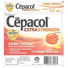 Cepacol Extra Strength Sore Throat Honey Lemon product image