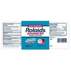 Rolaids Multi-Symptom Advanced Antacid Plus Anti-Gas Wild Berry product image