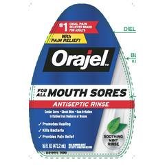 Orajel Antiseptic Rinse For All Mouth Sores product image