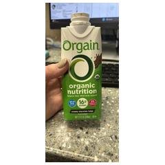 Orgain organic nutrition grass-fed protein shake creamy chocolate fudge flavored product image