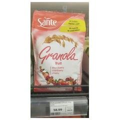 Sante Granola fruit strawberry cranberry cherry product image