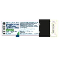 Brimonidine Tartrate And Timolol Maleate Ophthalmic Solution product image
