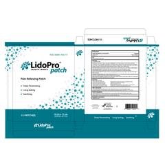 Lidopro Patch (Lidocaine 4%, Menthol 1%) product image