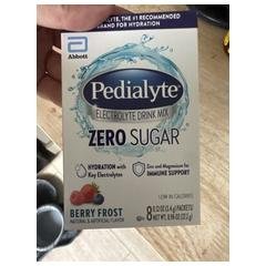 Pedialyte Electrolyte Drink Mix Zero Sugar Berry Frost product image