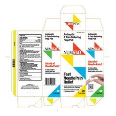 Numstat Antiseptic And Pain Relieving Prep Pad product image