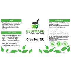 Bestmade Natural Products Rhus Tox product image