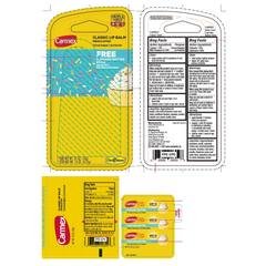 Carmex Classic Lip Balm Medicated Free Cupcake Batter Stick Sunscreen Spf 15 product image