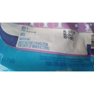 Flipkart Supermart Sanitary Napkin