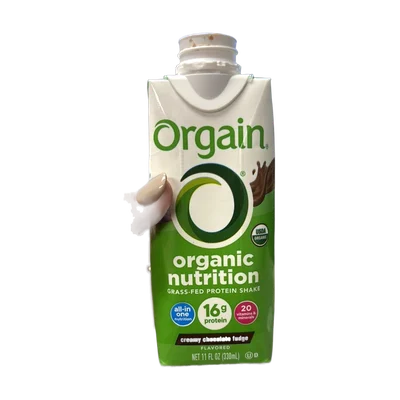 Orgain Organic Nutrition Grass-Fed Protein Shake Creamy Chocolate Fudge Flavored