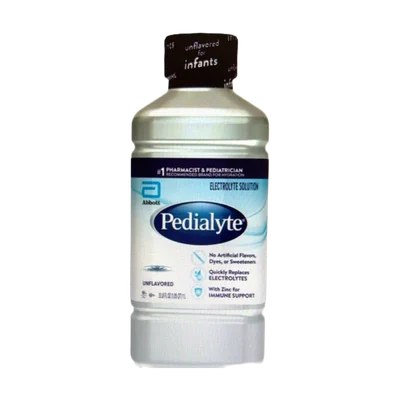 Pedialyte Oral Electrolyte Solution, Unflavored, 1-Liter
