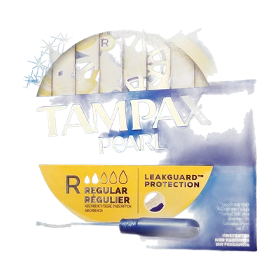 Pearl Regular Unscented Tampons