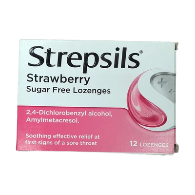 Strepsils Strawberry Sugar Free